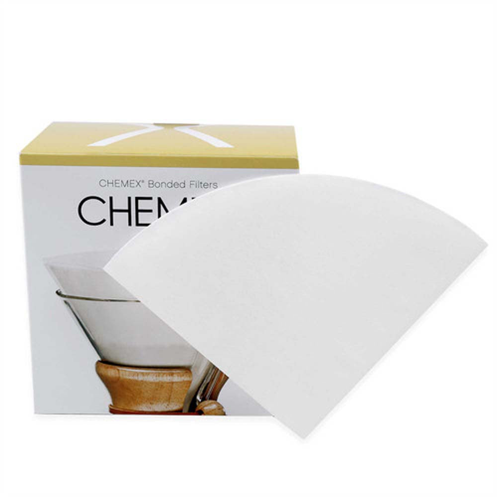 Chemex Pre-folded Square Filters - 100 pack comes in white color.