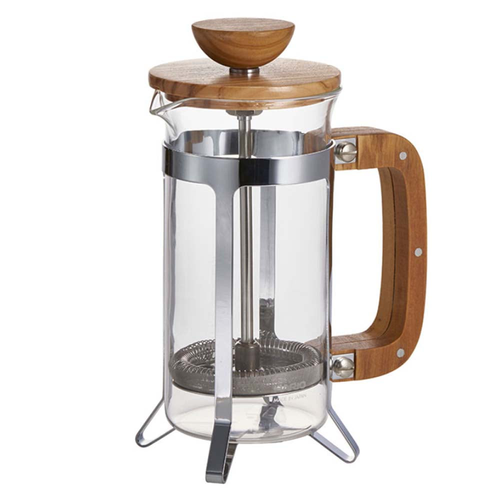 Hario Coffee Press - Olive Wood Coffee Plunger 2 cups - 300 ml, is a beautiful, yet classic way to create the ultimate French-press coffee.