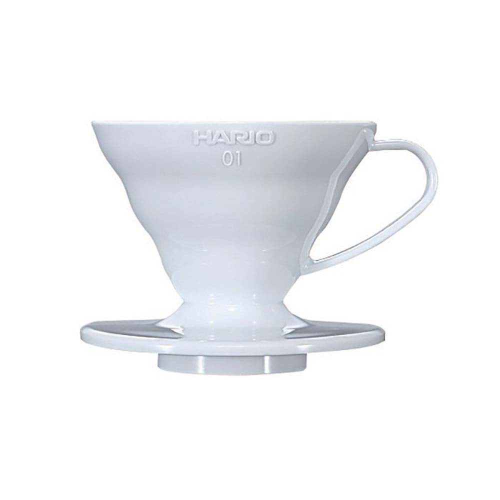 This is the V60 size 01 white plastic dripper. It's a little less heat tolerant than the glass version, design for a great drip coffee.