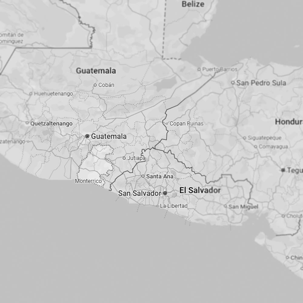 Map highlighting the Santa Rosa region in Guatemala, famous for its premium coffee beans.