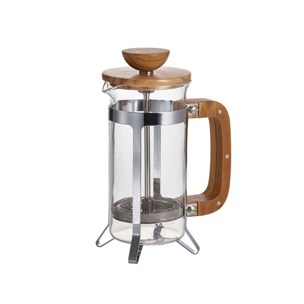Hario Coffee Press - Olive Wood Coffee Plunger 2 cups - 300 ml, is a beautiful, yet classic way to make plunger coffee.