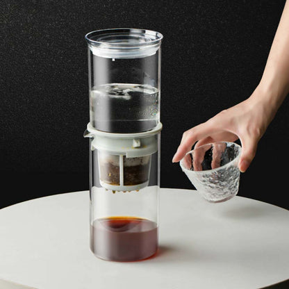 Hario "Drop" Water Dripper, make delicious iced coffee using the natural dripping of water.